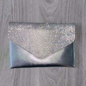 Silver Event Clutch (Optional Shoulder Strap)